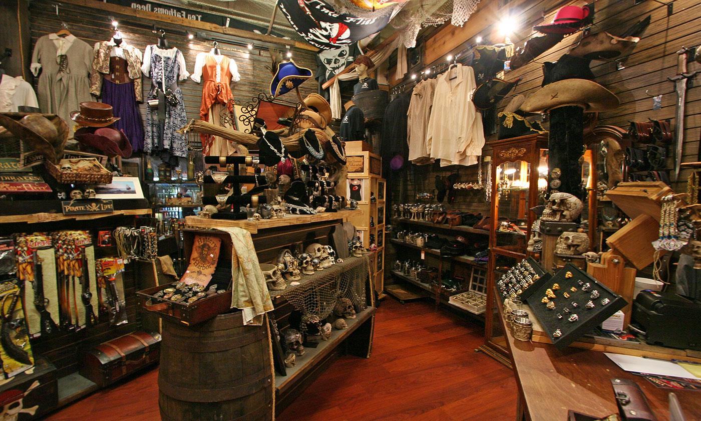 Inside the Pirate Store in St. Augustine, Fl 