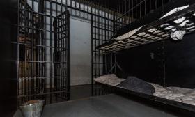 Guests are invited to enter real jail cells during their tour of the Old Jail in St. Augustine, Florida