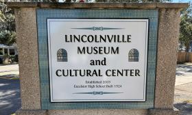The Lincolnville Museum sign