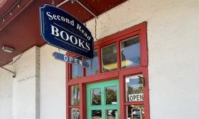 The outside of Second Read Books store