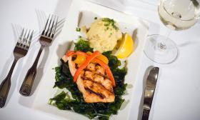 Salmon entree from The Reef, one of the participating restaurants in St. Augustine Restaurant Week.