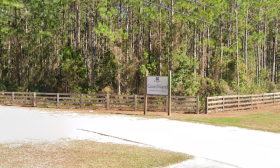 The entrance sign to Gourd Island in St. Johns County