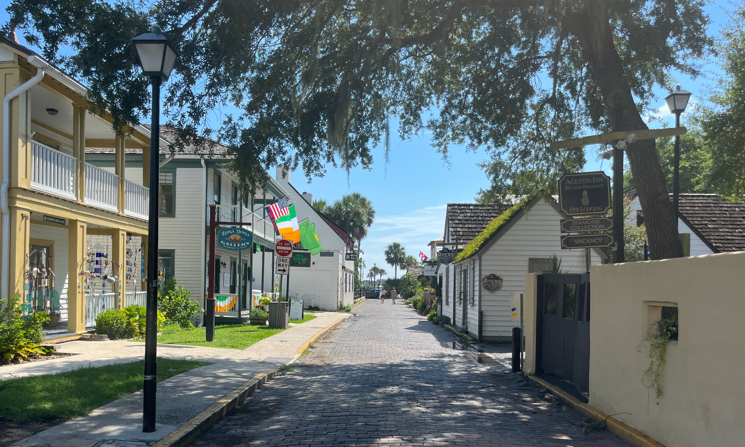 A sideview of Cuna Street in St. Augustine