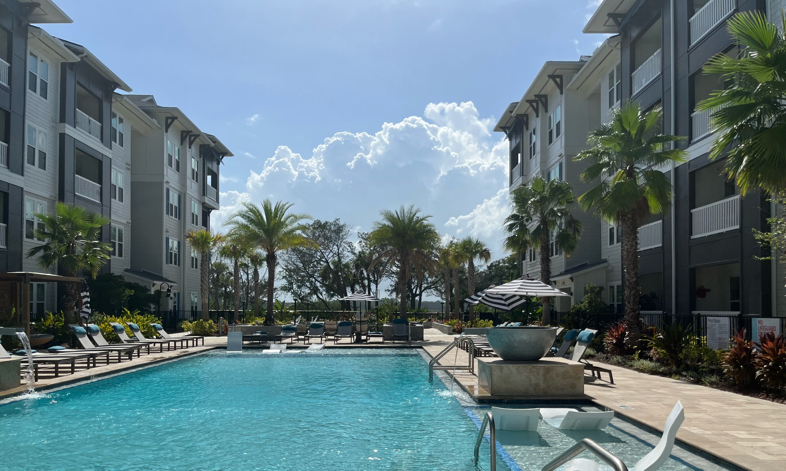 Isla Antigua pool view in St. Augustine