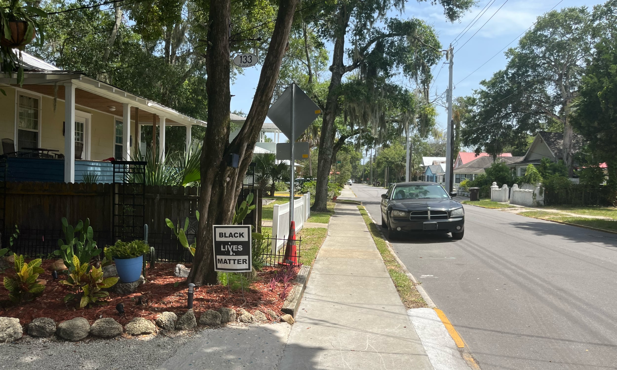Street view of ML King Avenue in St. Augustine
