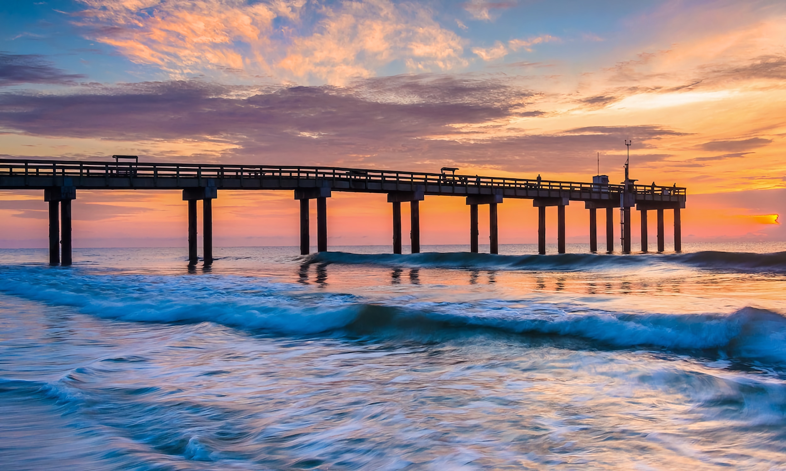 Sunrise against the St. Augustine Pier