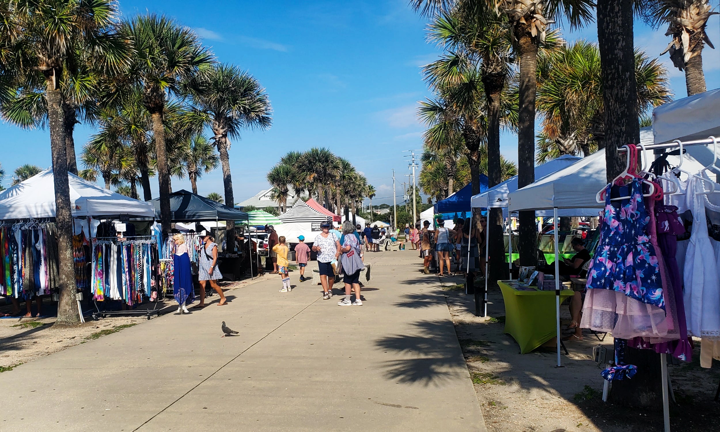 A market on a sunny day