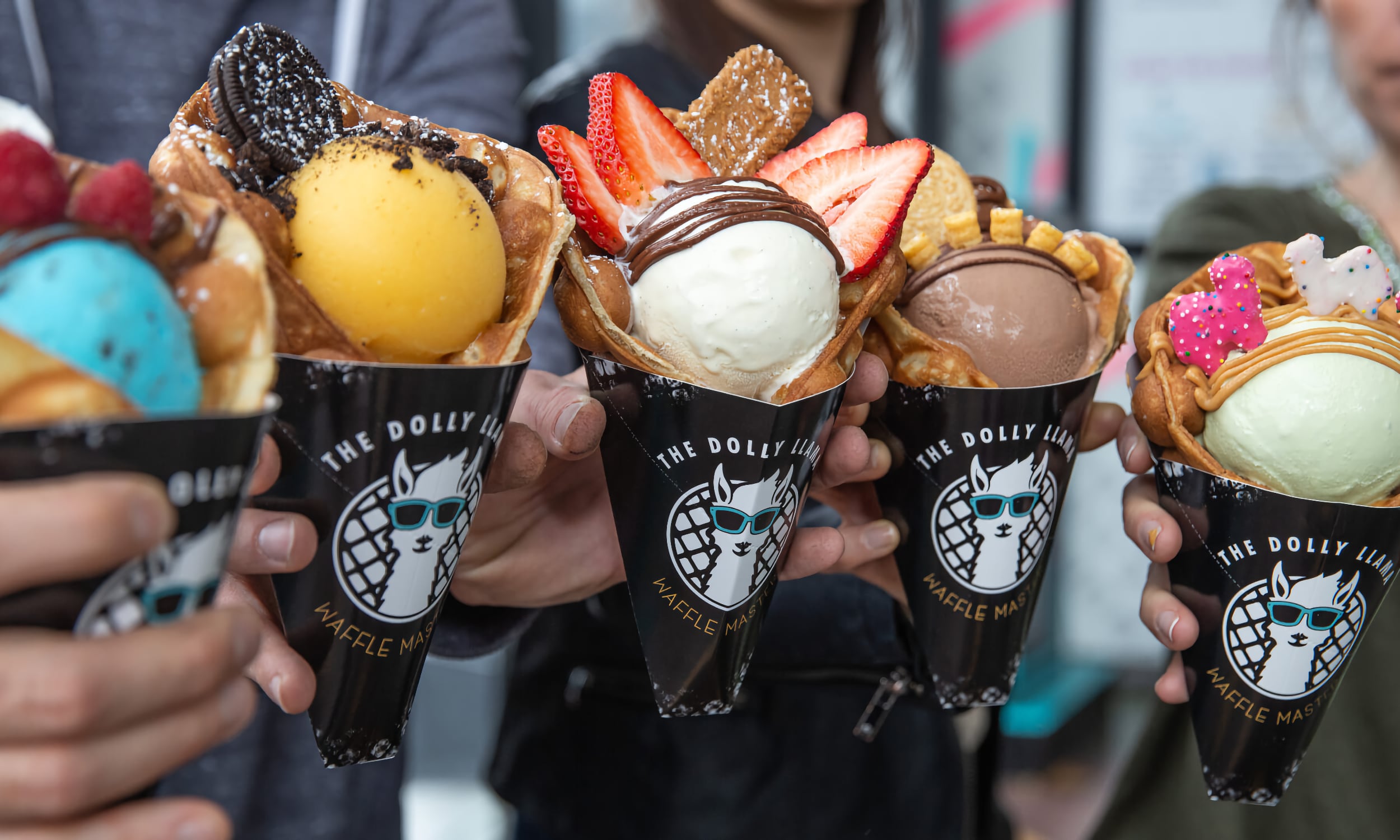 Dolly Llama ice cream cones in Ponte Vedra Beach.