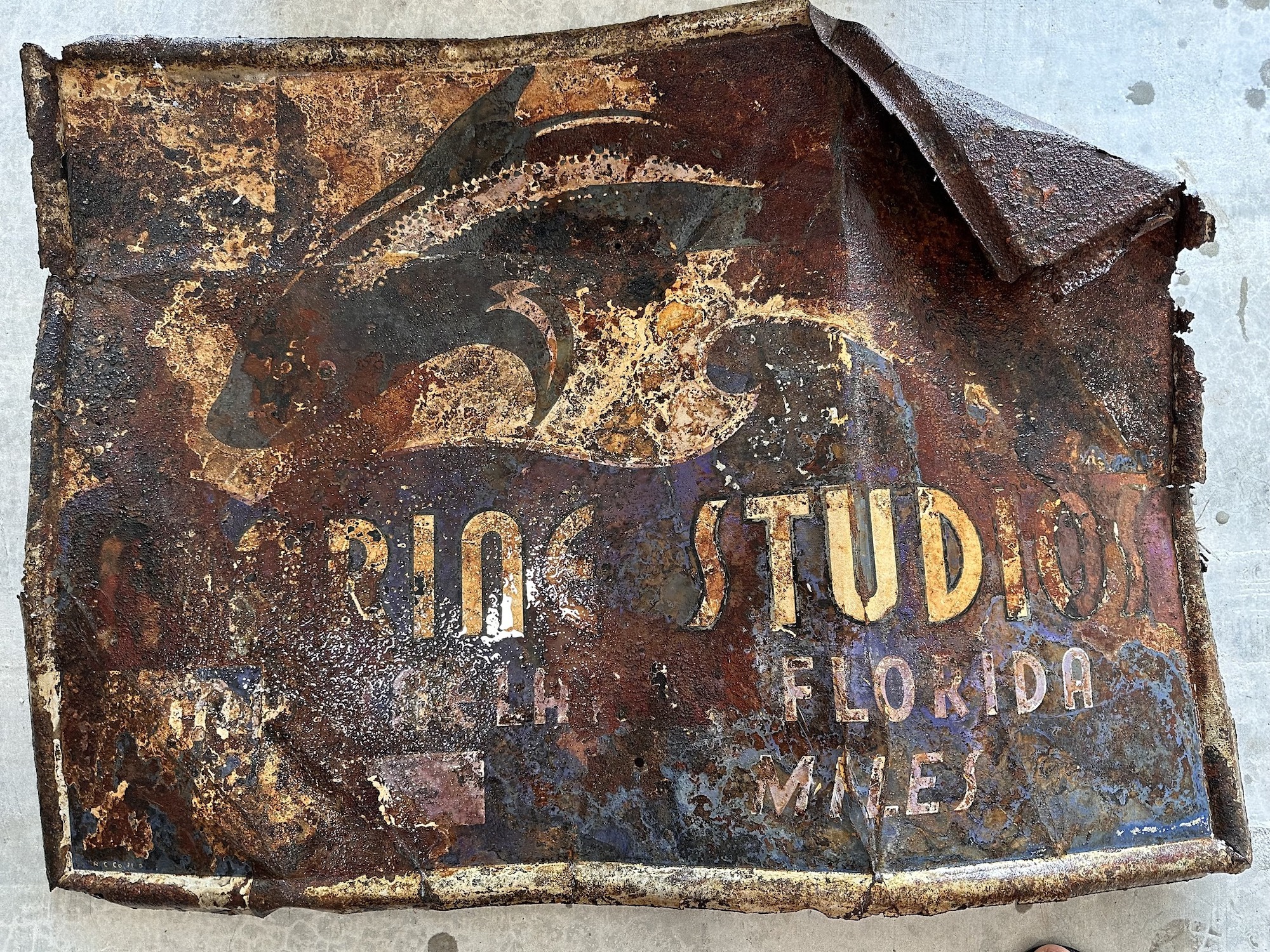 Old Marineland Studios sign