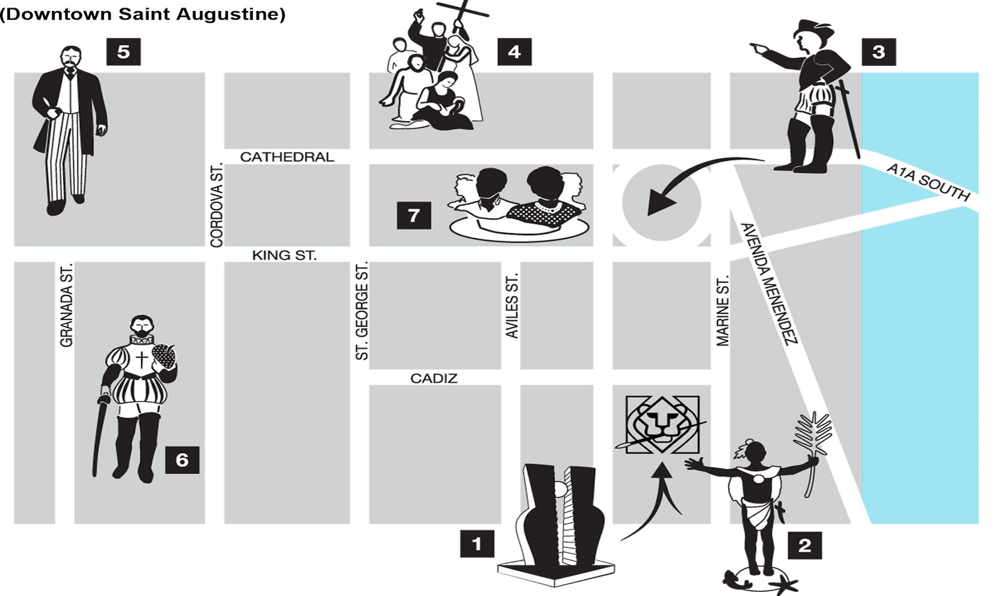 The Braille Trail map