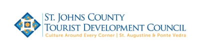 The logo for the St. Johns County Tourist Developement Office