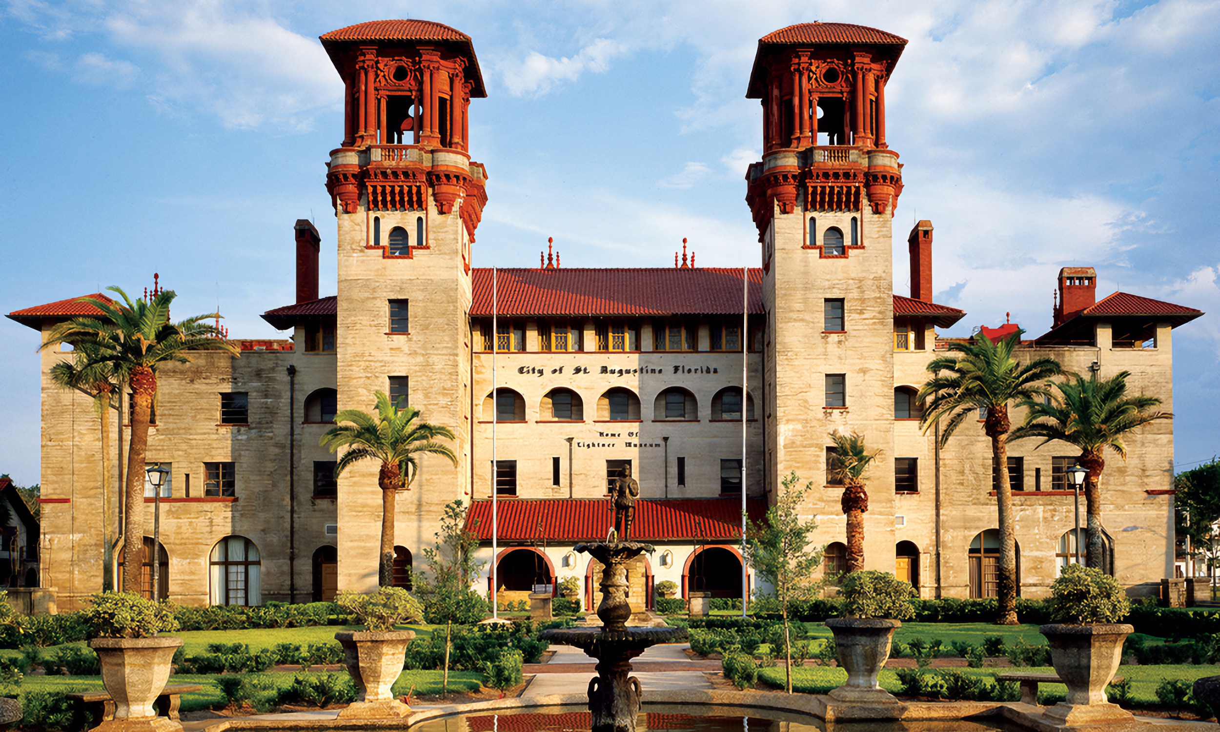 The outside view of the Lightner Museum building