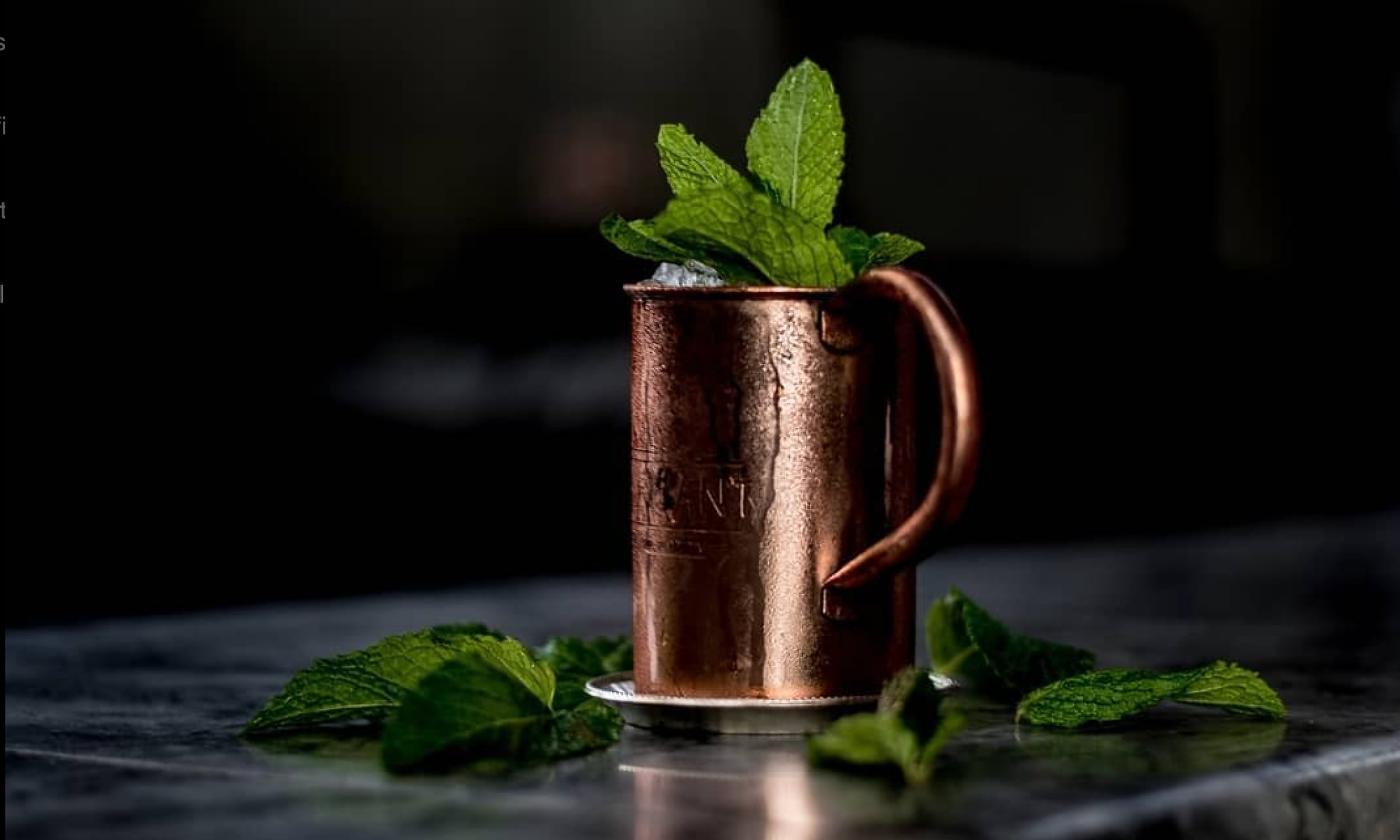 Moscow mule cocktail from Ice Plant Bar