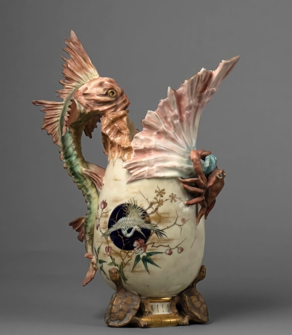 An ewer, c. 1900 from the Amphora Factory in Austria