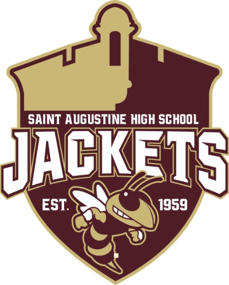 The logo for St. Augustine Yellow Jackets, recipients of proceeds from the fishing tournament