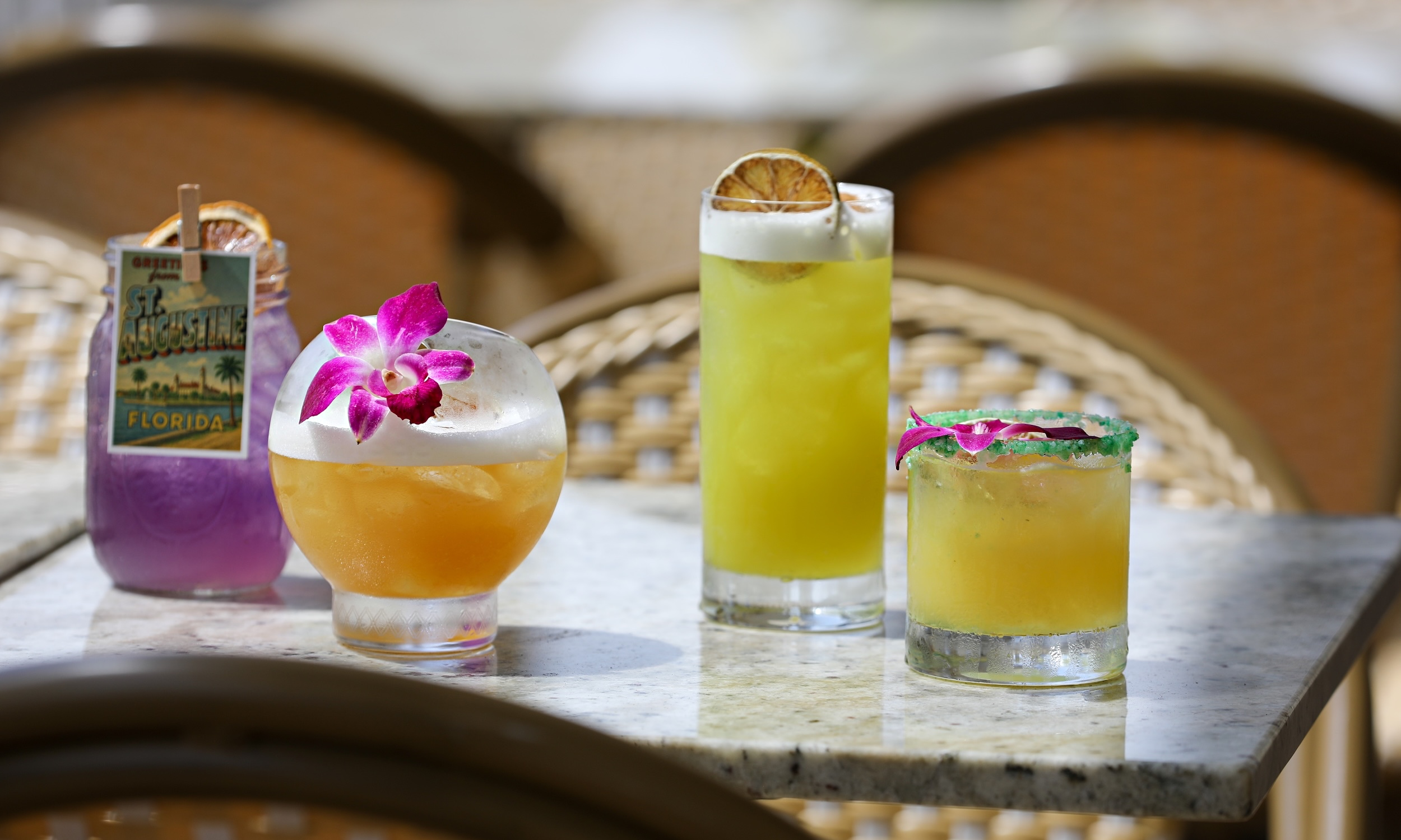 four signature summer cocktails from Castillo Craft Bar and Kitchen