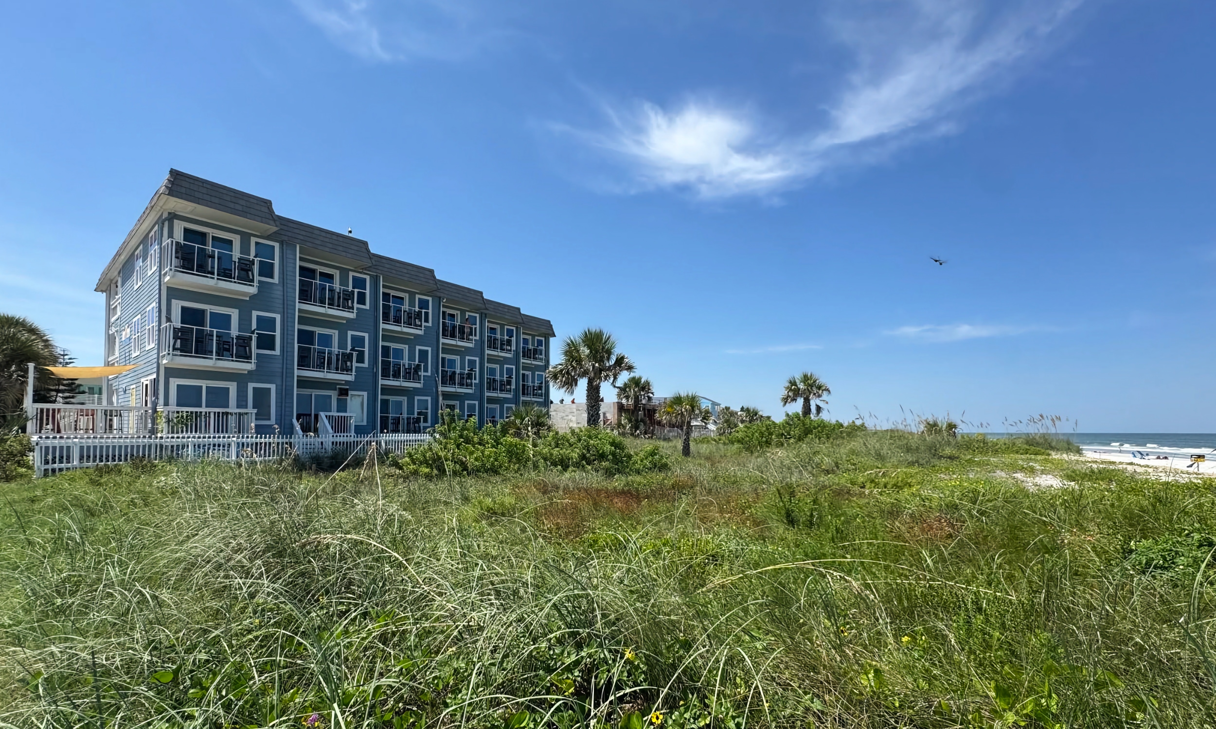 The Saint Augustine Beach House as viewed from the beach