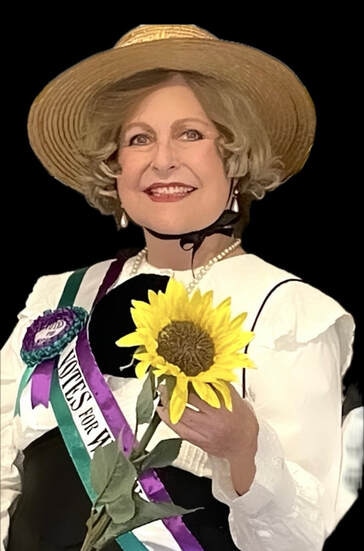 Diane Jacoby as Ophelia, a young Florida Suffragist in the early 1900s