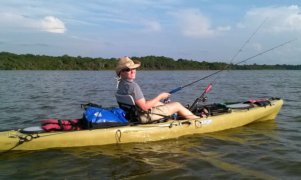 Kayak fishing in St. Augustine, Florida ... Photo courtesy of Action Kayak Adventures