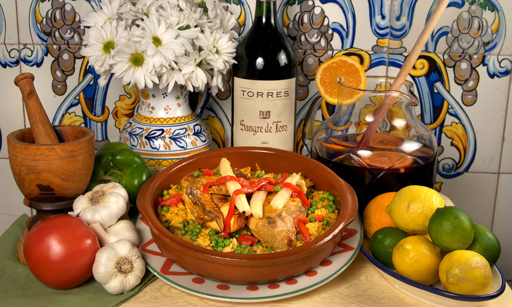 Arroz con pollo is a traditional Spanish dish that's popular all over Florida.
