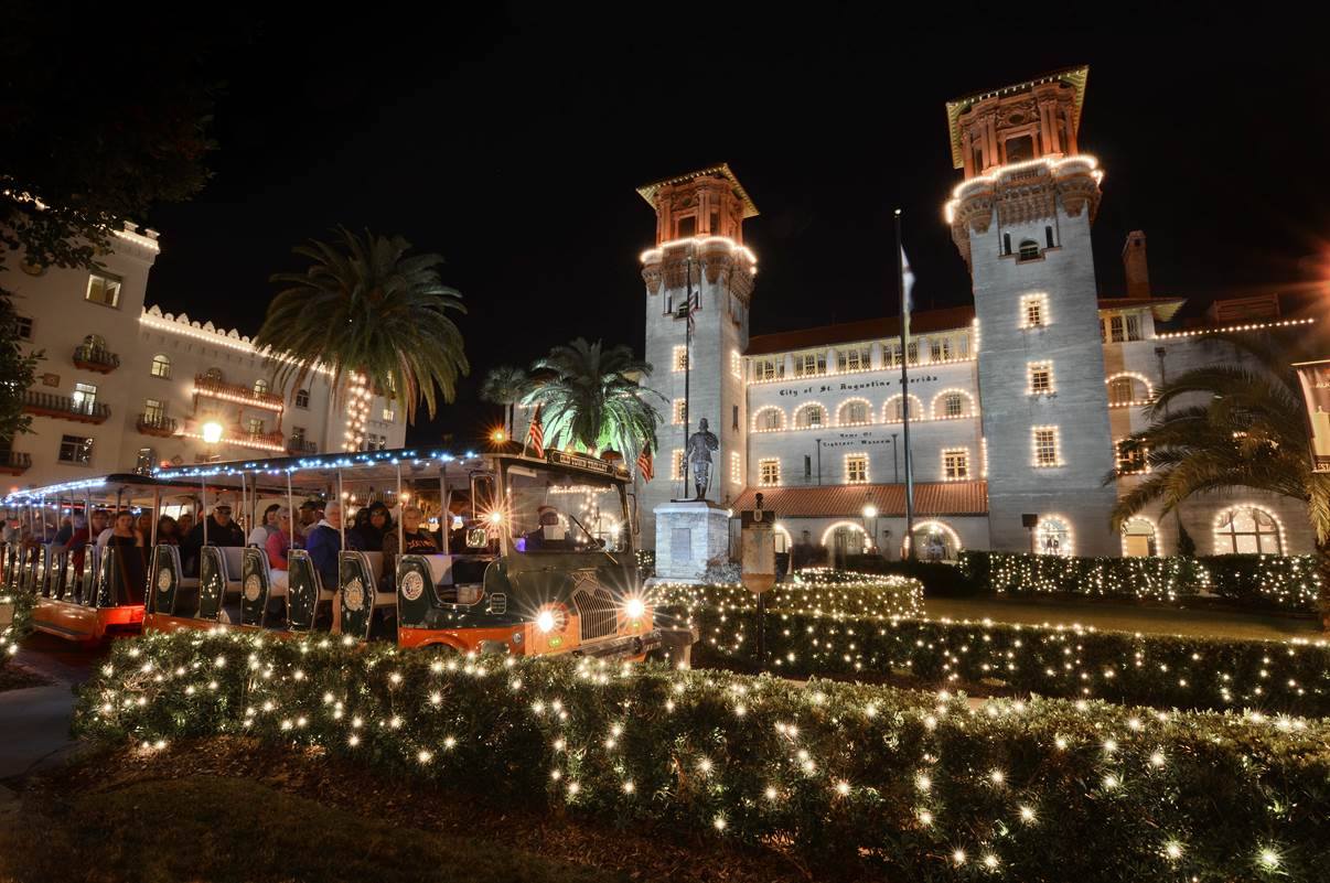 Old Town Trolley's Famous Nights of Lights Tour is a great way to see the Nights of Lights in St. Augustine.