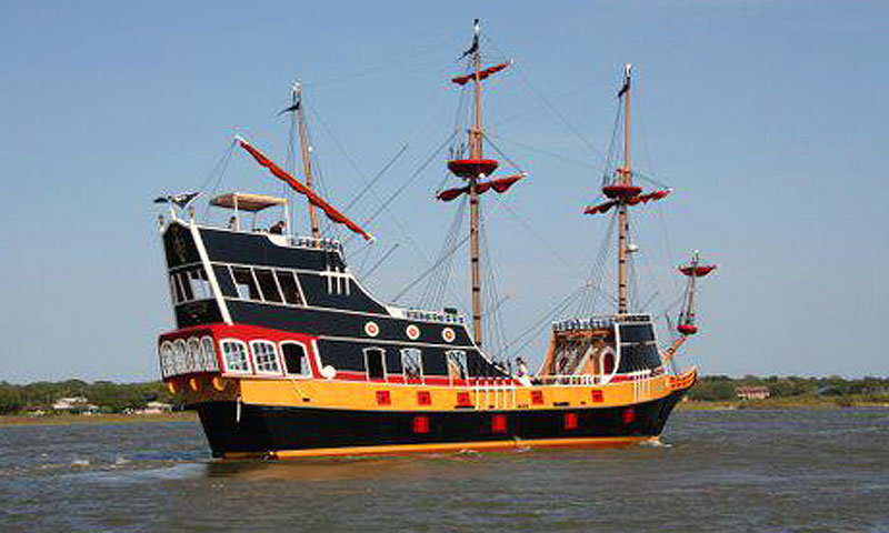 Black Raven Pirate Ship in St. Augustine, Florida. 