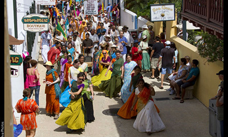Walking procession down St. George Street.