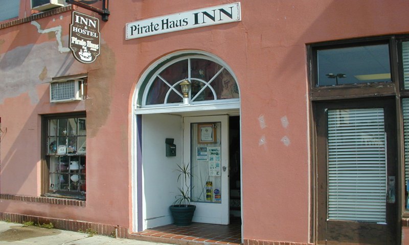 Front entrance to the Pirate Haus Inn in St. Augustine. Front entrance to the Pirate Haus Inn in St. Augustine.