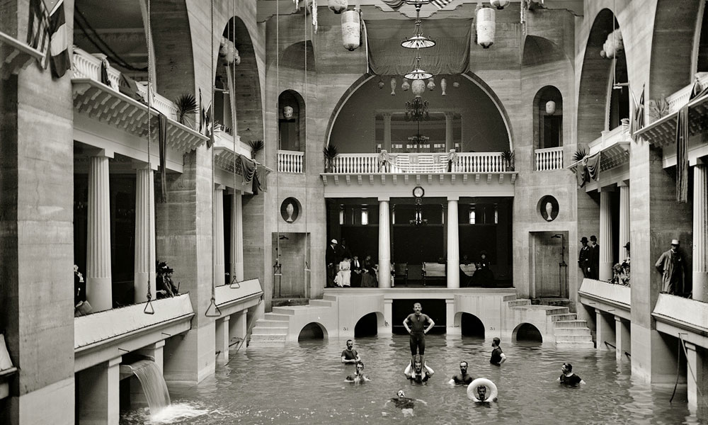 The Lightner Museum “pool” as it looked in the late 19th century.