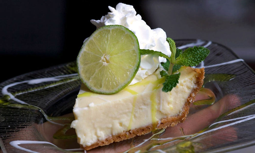Key Lime Pie is a signature dessert at many Florida restaurants.