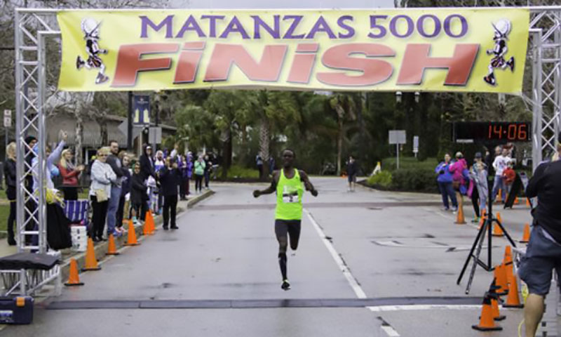 Eliud "Heldy" Ngetich was the male winner of the Matanzas 5K in 2015.