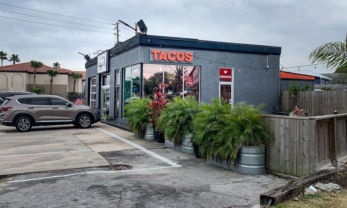 The Anastasia Island location of Mojo's Tacos in St. Augustine, Florida.