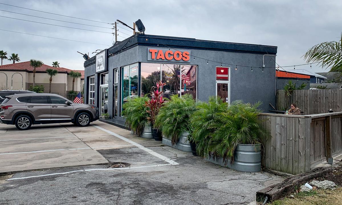 The Anastasia Island location of Mojo's Tacos in St. Augustine, Florida.