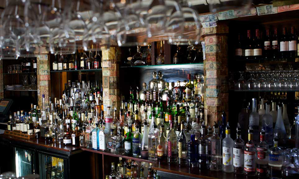 The Back Bar at the Raintree Restaurant 