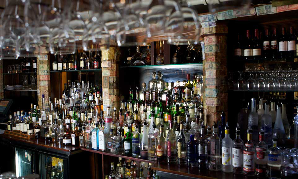 The Back Bar at the Raintree Restaurant