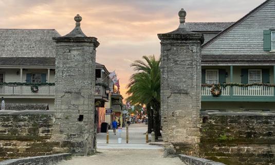Earlier visitors entered St. Augustine through this City Gate.