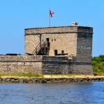 The historic Fort Matanzas guards the southern waterway approach to St. Augustine