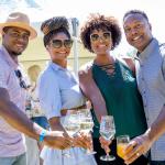 Two couples enjoying the wine at the St. Augustine Food and Wine Festival in 2022