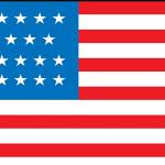 American Flag circa 1821, 23 stars