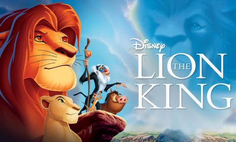 A movie poster of Disney's "The Lion King"
