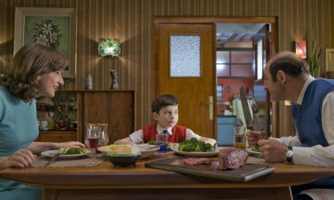 A dinner table scene from "Le Petit Nicholas"