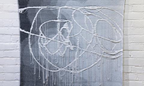 A woven design by artist, Jessica Pinsky