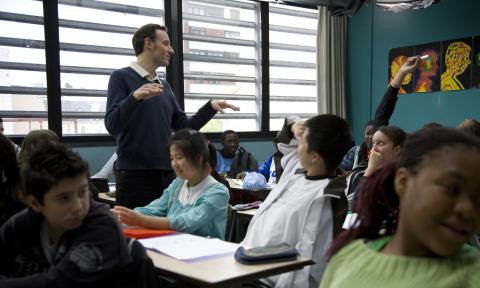 A scene from the film, "The Class"