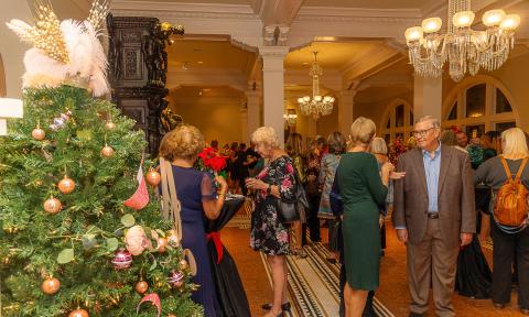 Attendees at the Festival of Trees event