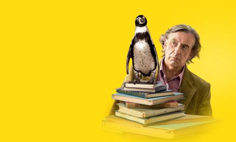 Tom Michell and his recued penguin