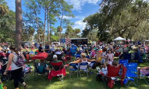 The crowd at the 2024 Creekside Festival