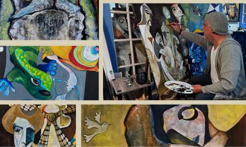 AGalban painting and other works in the Sacred Pilgrimage collection