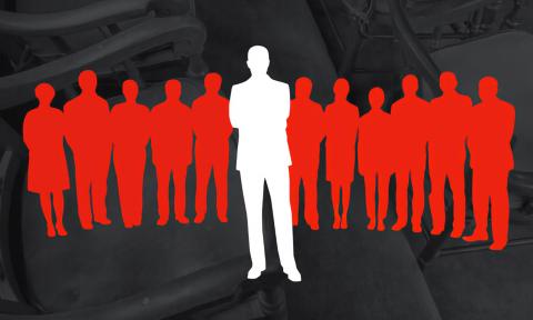 Shadow art in the "Twelve Angry Jurors" poster