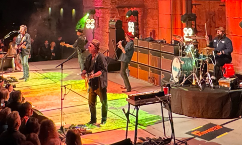 Billy Bob Thornton & The Boxmasters perform live on stage.