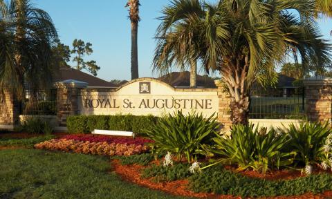 The sign for the St. Augustine Golf Club